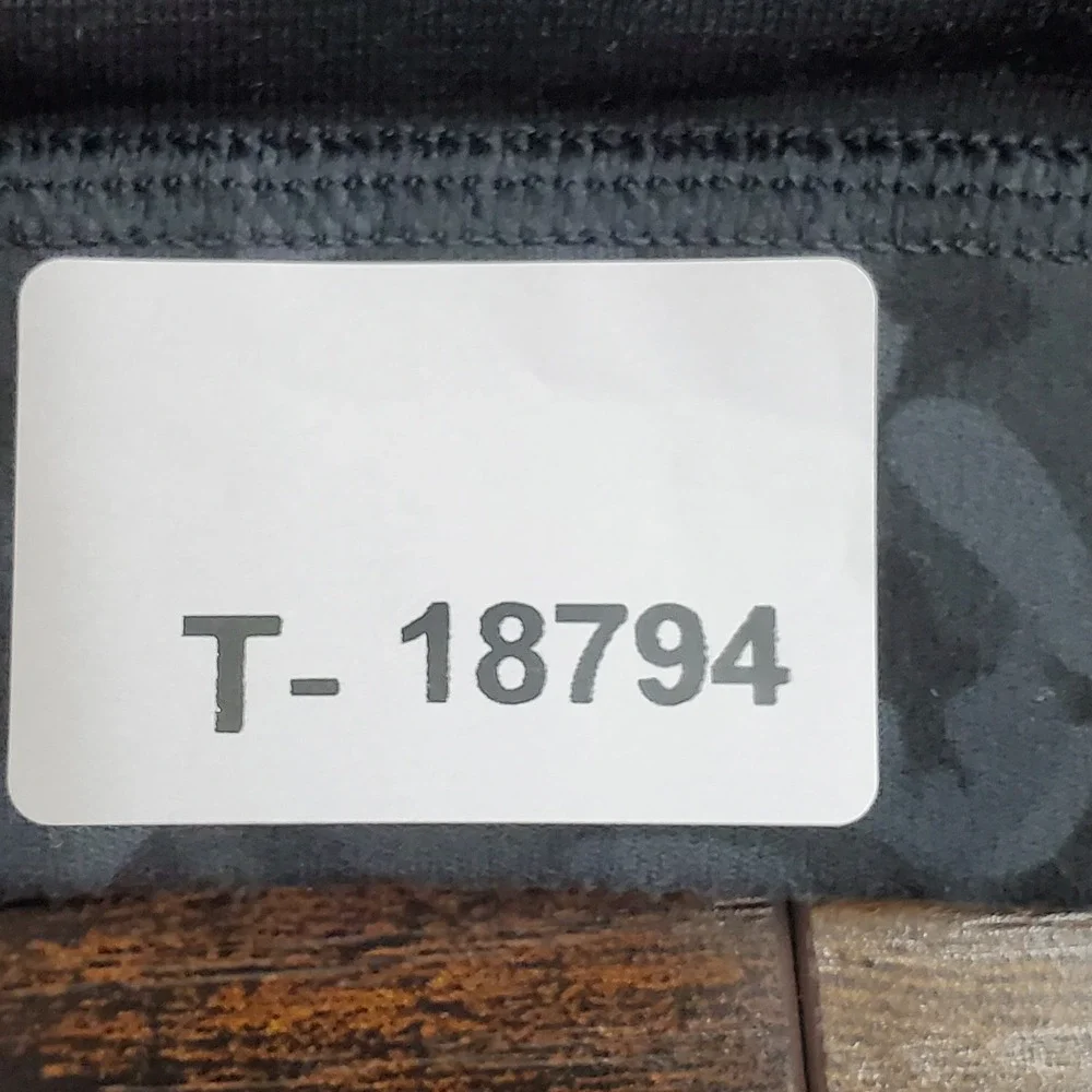 Lululemon Women Sports Bra 10 Black Flow Y Animal Print Wireless Racerback
